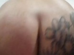 amatør, anal, dildo, alene, tattoo