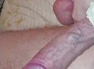 Jerking my sissy 5inche Virgin white dick need Real BBC dick to jerk off together