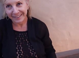 Horny GILF Sucks Dick Of Camera Man In The Public Place