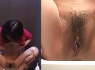 asiatic, clitoris, masturbare-masturbation, pisandu-se, pasarica, adolescenta, japoneza, camera, voyeur, cu-degetelul