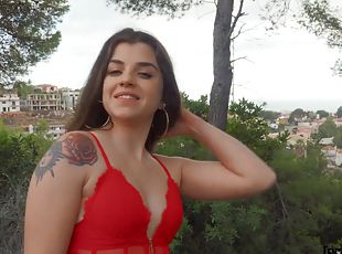 doggy, offentlig, pussy, babes, blowjob, ludder, skitten, pov, tattoo, hore-whore