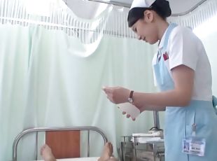 enfermera, mamada, japonés, primera-persona, mona, uniforme