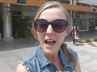 Teenager Karla Kush gets a creampie on your Virtual Vacation to Malaysia
