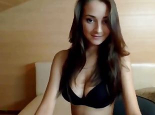 Lovely teen fingering her tight pussy on webcam live