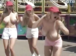 A selection of swedish big natural boobs in public places
