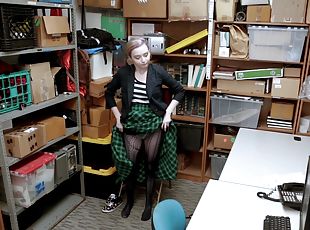 escritório, meia-calça, adolescente, loira, nylon
