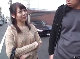 Desirable Japanese girl likes it when a friend eats her pussy