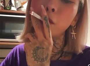 asiático, mulher-madura, japonesa, fetiche, fumando