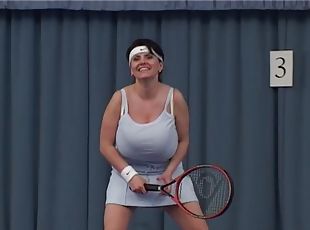 Huge boobs tennis