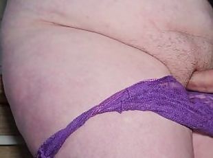 Hot Worker Rubbing Pussy and Cumming in Panties – thigh job