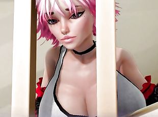 The wants of summer Hentai game PornPlay Ep.1 peeping while she is in the bathroom naked