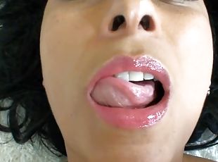 Closeup amateur video of dirty Danica Collins pleasuring her cravings