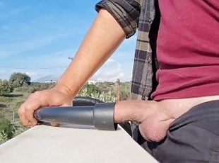 When my girlfriend doesn't feel like sucking my dick the vacuum cleaner gives a great blowjob