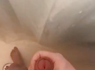 badning, onani, amatør, kæmpestor-pik, fetish, bruser, solo, pik