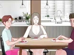 mulher-madura, mãe, punheta, compilação, anime, hentai