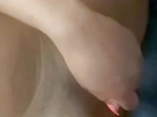Hottie playing with tight wet pussy female orgasm solo porn vibrator