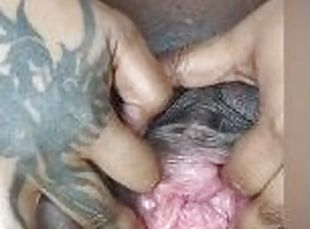 klitoris, fisting, svær, onani, orgasme, pussy, amatør, ebony, leke, hardcore