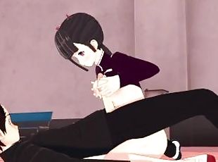 DEMON SLAYER Kanao Tsuyuri is caught to be fucked and gives a great blowjob with her tits Anime H