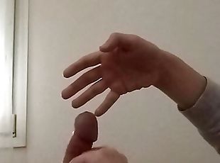 Fingering his cock with thoughts of deep blowjob from my cousin  #13