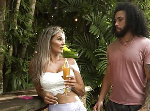 Outdoor dicking with a tattooed blonde darling - Mandy Rhea