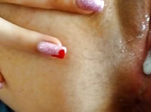 I get creampied and he uses his cum as lube to put his hard dick in my ass