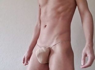 Underwear strip show. Showing my new underwear, swimwear and buttplug fetishwear