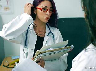 Mind-blowing redhead goes totally lesbian at the local hospital