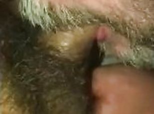 Tasty, uncut, perfect veiny latin cock for daddy bear real cum swallow