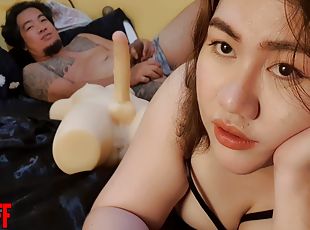 This Horny Girl Cant Wait To Have Sex With Her Partner So She Hump A Tantaly Doll Instead