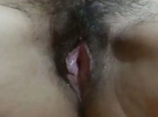 My big hairy pussy before and after taking cock and being licked