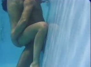 The poolboy nails the skinny dipping milf