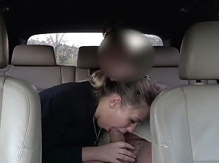 Big booty amateur filmed when dealing dick on the back seat