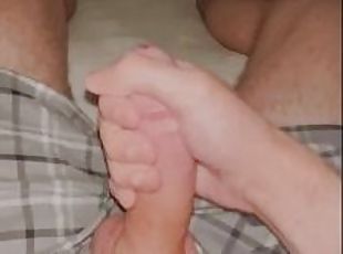 Jerking off next to my ???? friend (TRYING NOT TO GET CAUGHT)