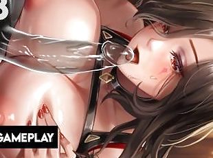 büyük-göğüsler, oral-seks, animasyon, pornografik-içerikli-anime, şaşırtıcı