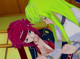 CeCe and Kallen have fun with Lelouch: Code Geass Parody