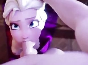 Elsa Deepthroat 3D Hentai
