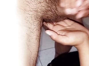 Gym manager masturbates my cock and massages my prostate