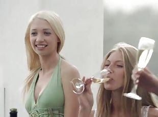 Slutty russian babes enjoy a lesbian orgy