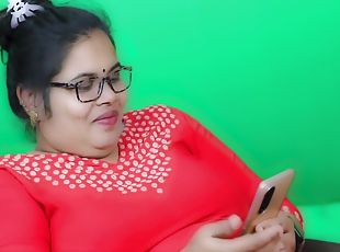 Mumbai Naughty Girl Fingering In Red Dress And Glasses Clear Hindi Audio