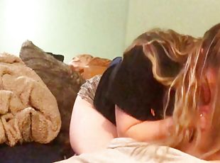 Step Sister Catches Me With Hard On