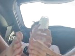horny and hard in car
