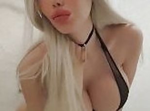 I’m Luxury Plastic Doll in sexy lingerie and a choker. So horny for big hard cock
