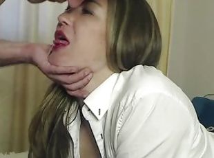 Hot wet blowjob CrazyBunnys69 with cum in mouth