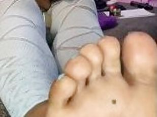 Close up toe spread