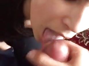 Israeli girl gives a blowjob