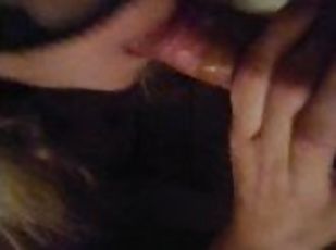 Cum in the wife's mouth