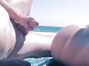 Almost Caught Having Real Public Sex at The Beach