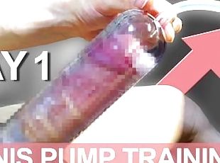 ?100???????????? Day1?I will have a bigger cock in 100 days. Penis pump training. ?SEASON 1?