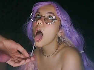 10 cumshots in her mouth and body. Compilation of cumshots.