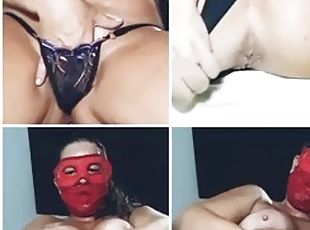 мастурбація, прихильник, іграшка, порнозірка, збірник, гарна-повна-жінка, бразилія, блондинка, дільдо, дупа-butt